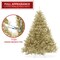 Casafield Spruce Artificial Holiday Christmas Tree with Sturdy Metal Stand